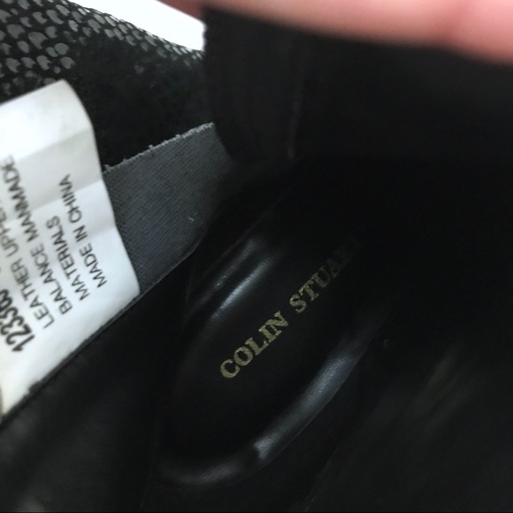 Colin Stuart heeled black snake skin booties - Picture 6 of 7